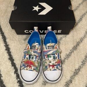 Converse Kids Sneakers with Dinosaur Print - Multicolor